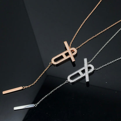 [Echo Fine ]HM NECKLACE PLATINUM ROSE GOLD DIAMOND