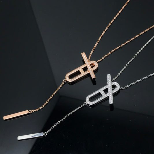 [Echo Fine ]HM NECKLACE PLATINUM ROSE GOLD DIAMOND