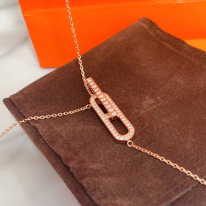 [Echo Fine ]HM NECKLACE PLATINUM ROSE GOLD DIAMOND