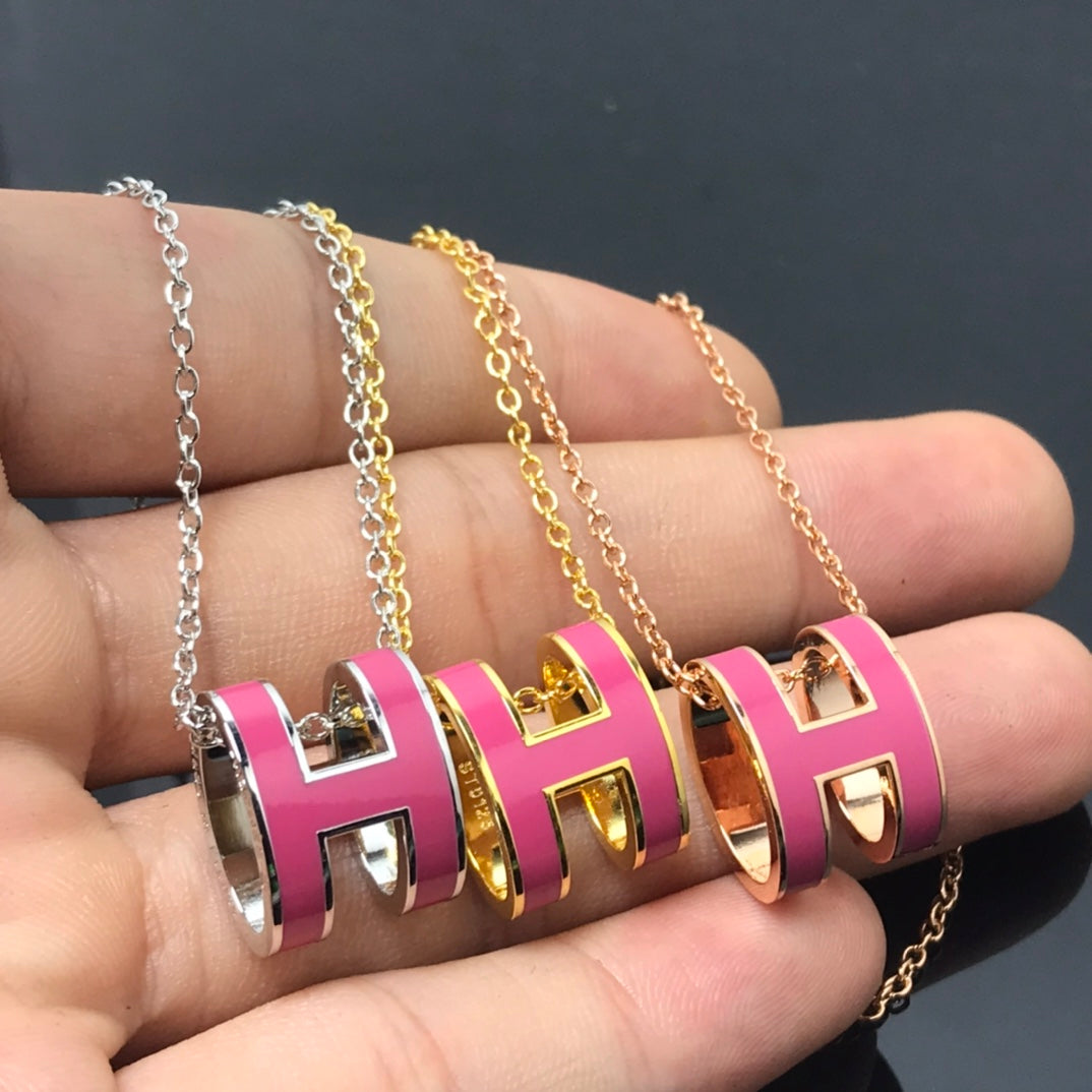 [Echo Fine ]H NECKLACE PINK