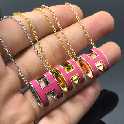 [Echo Fine ]H NECKLACE PINK