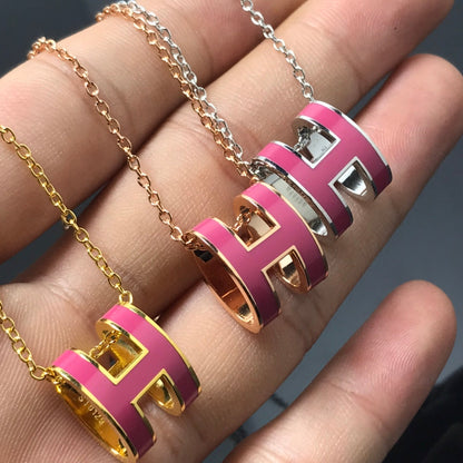 [Echo Fine ]H NECKLACE PINK
