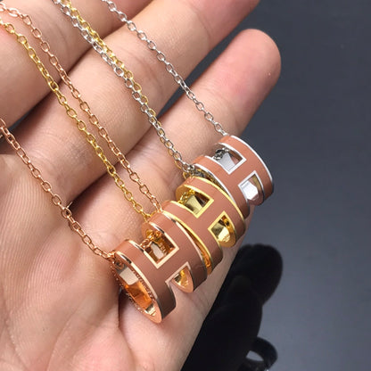 [Echo Fine ]H NECKLACE BROWN