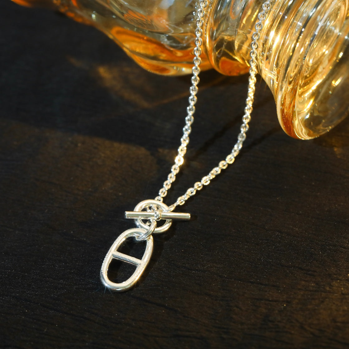 [Echo Fine ]HM CHAINE D'ANCRE PENDANT NECKLACE STERLING SILVER