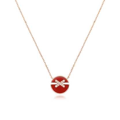 [Echo Fine ]JEUX DE ROSE GOLD DIAMOND NECKLACE