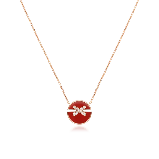[Echo Fine ]JEUX DE ROSE GOLD DIAMOND NECKLACE