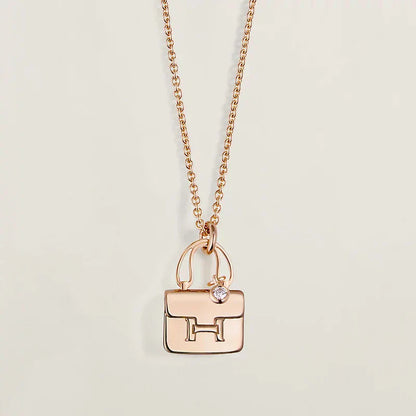 [Echo Fine ]AMULETTE PEDANT ROSE GOLD NECKLACE