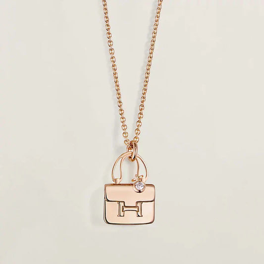 [Echo Fine ]AMULETTE PEDANT ROSE GOLD NECKLACE