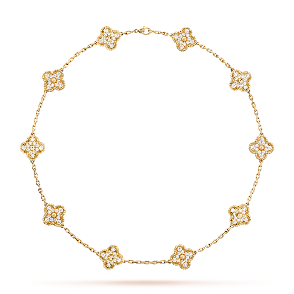 [Echo Fine ]CLOVER 10 MOTIFS DIAMOND NECKLACE