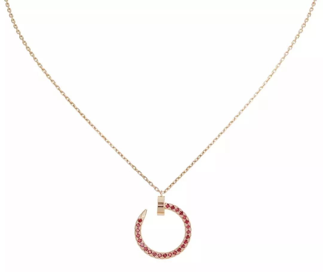 [Echo Fine ]JUSTE NECKLACE GOLD RED DIAMONDS