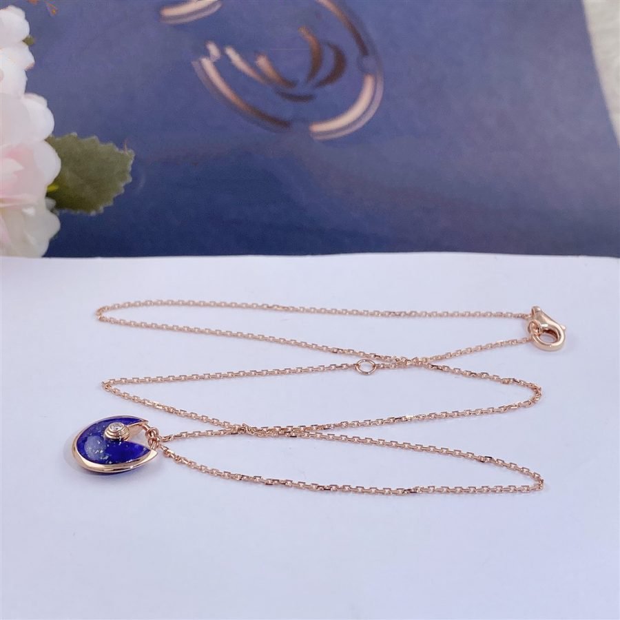 [Echo Fine ]AMULETTE ROSE GOLD AGATE NECKLACE