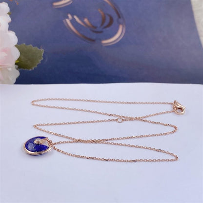 [Echo Fine ]AMULETTE ROSE GOLD AGATE NECKLACE