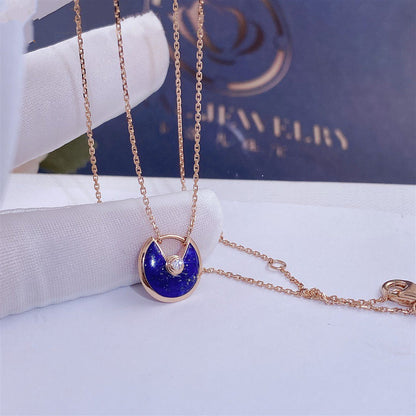 [Echo Fine ]AMULETTE ROSE GOLD AGATE NECKLACE