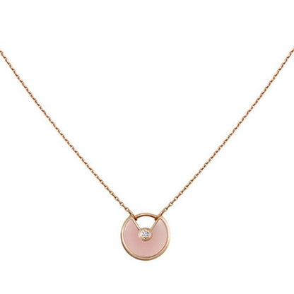 [Echo Fine ]AMULETTE ROSE GOLD PINK MOP NECKLACE