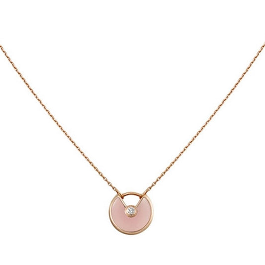 [Echo Fine ]AMULETTE ROSE GOLD PINK MOP NECKLACE