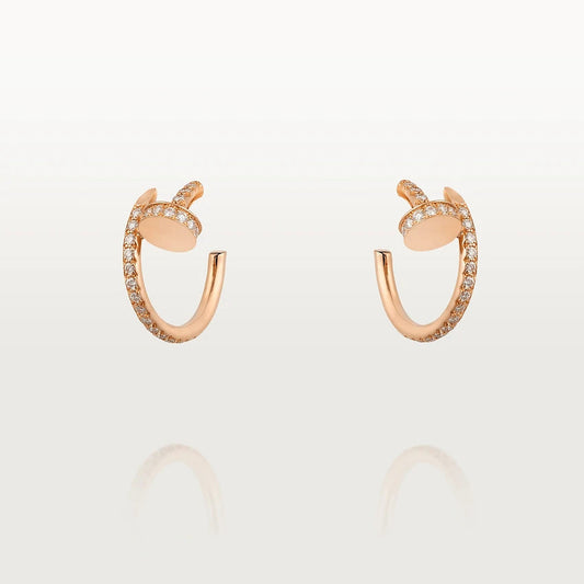 [Echo Fine ]JUSTE EARRINGS 12.75MM PINK GOLD DIAMOND
