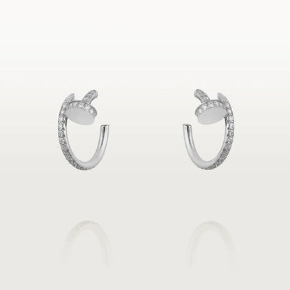 [Echo Fine ]JUSTE EARRINGS 12.75MM SILVER DIAMOND