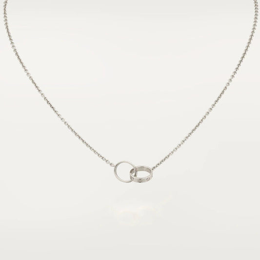 [Echo Fine ]LOVE NECKLACE PINK GOLD AND SILVER