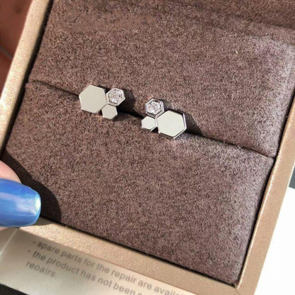 [Echo Fine ]BEE LOVE SILVER DIAMOND EARRINGS