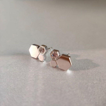 [Echo Fine ]BEE LOVE SILVER DIAMOND EARRINGS