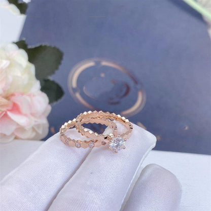 [Echo Fine ]BEE LOVE RING PINK GOLD 1 DIAMOND