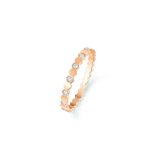 [Echo Fine ]BEE LOVE RING PINK GOLD DIAMOND