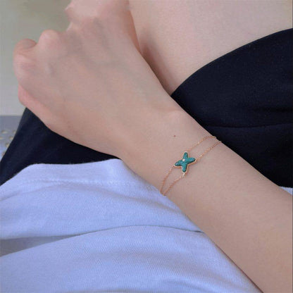 [Echo Fine ]JEUX BRACELET MALACHITE PINK GOLD 1 DIAMOND