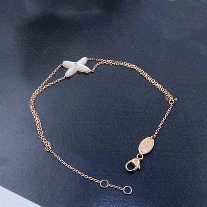[Echo Fine ]JEUX BRACELET WHITE MOP PINK GOLD 1 DIAMOND