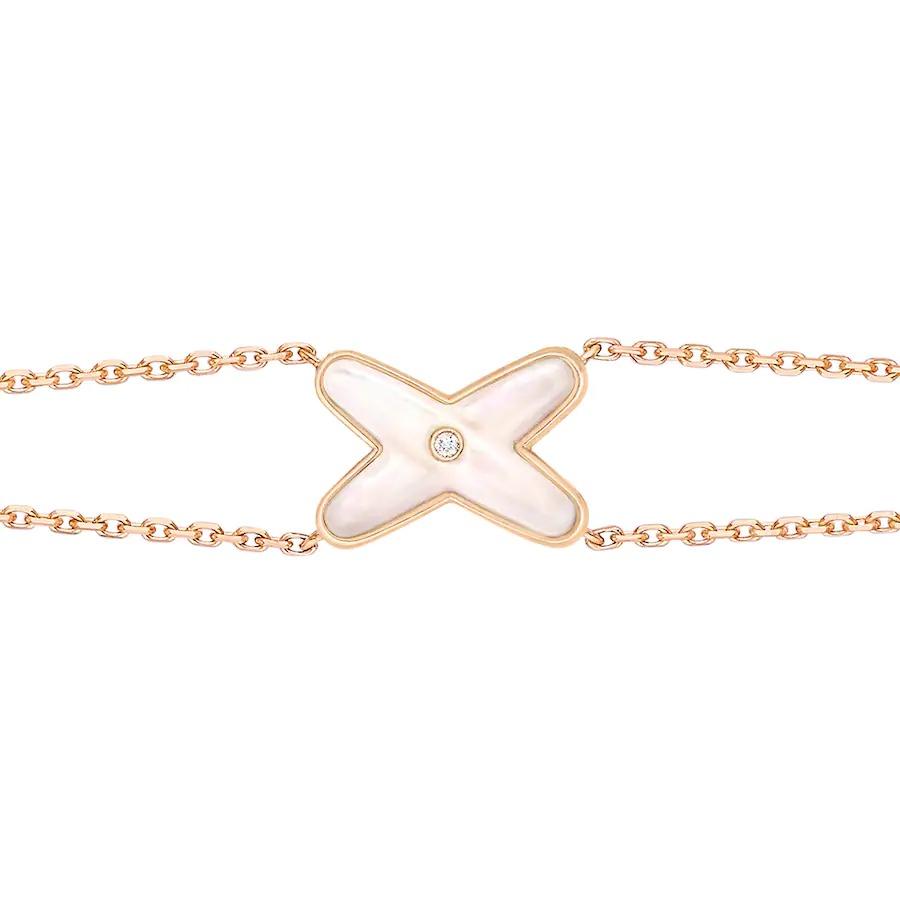 [Echo Fine ]JEUX BRACELET WHITE MOP PINK GOLD 1 DIAMOND