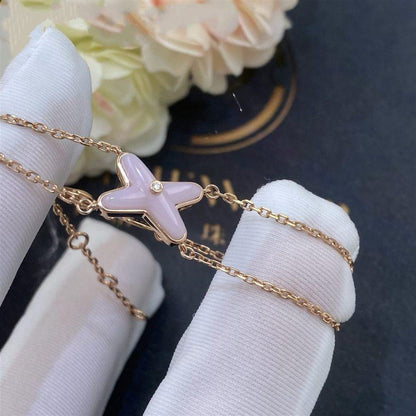 [Echo Fine ]JEUX BRACELET PINK MOP PINK GOLD 1 DIAMOND