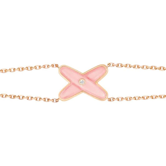 [Echo Fine ]JEUX BRACELET PINK MOP PINK GOLD 1 DIAMOND