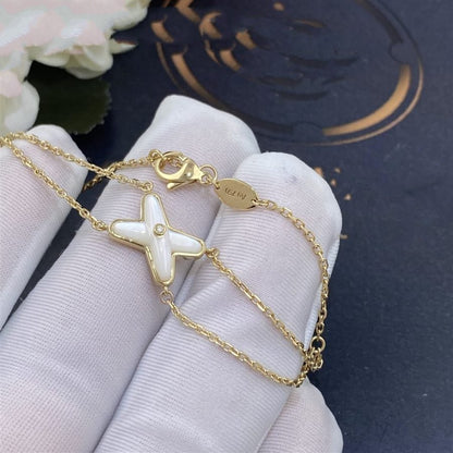 [Echo Fine ]JEUX BRACELET WHITE MOP GOLD 1 DIAMOND