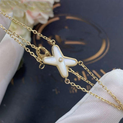 [Echo Fine ]JEUX BRACELET WHITE MOP GOLD 1 DIAMOND