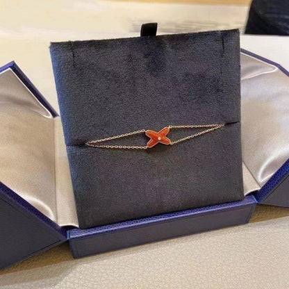 [Echo Fine ]JEUX BRACELET CARNELIAN PINK GOLD 1 DIAMOND