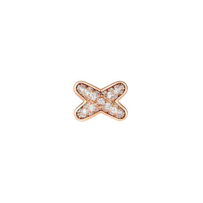 [Echo Fine ]JEUX DE PINK GOLD DIAMOND EARRINGS