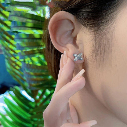 [Echo Fine ]JEUX DE SILVER DIAMOND EARRINGS