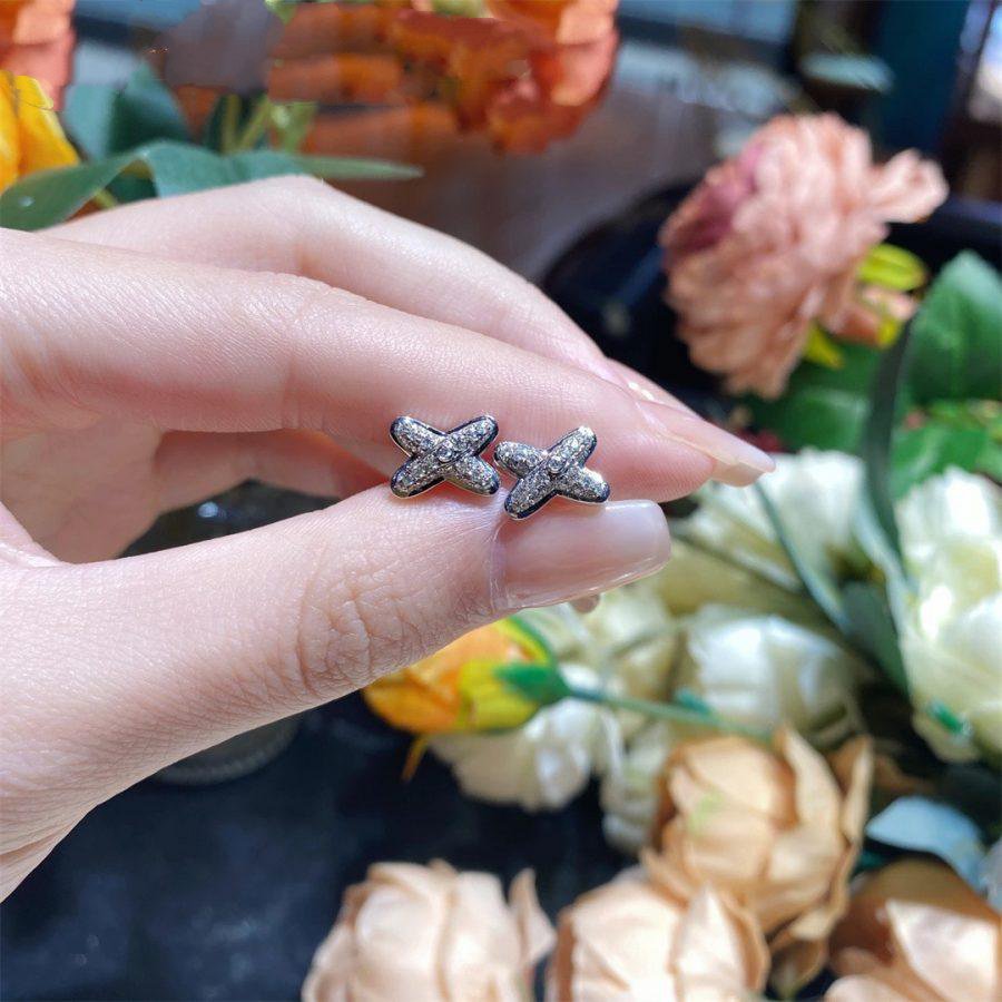 [Echo Fine ]JEUX DE SILVER DIAMOND EARRINGS
