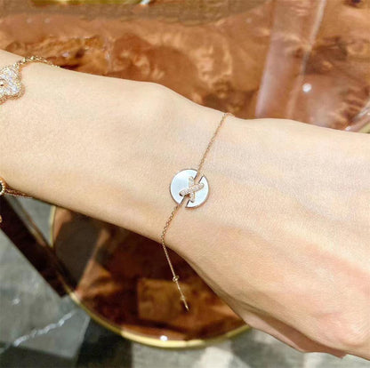 [Echo Fine ]JEUX DE BRACELET MOP PINK GOLD DIAMONDS