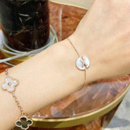 [Echo Fine ]JEUX DE BRACELET MOP PINK GOLD DIAMONDS