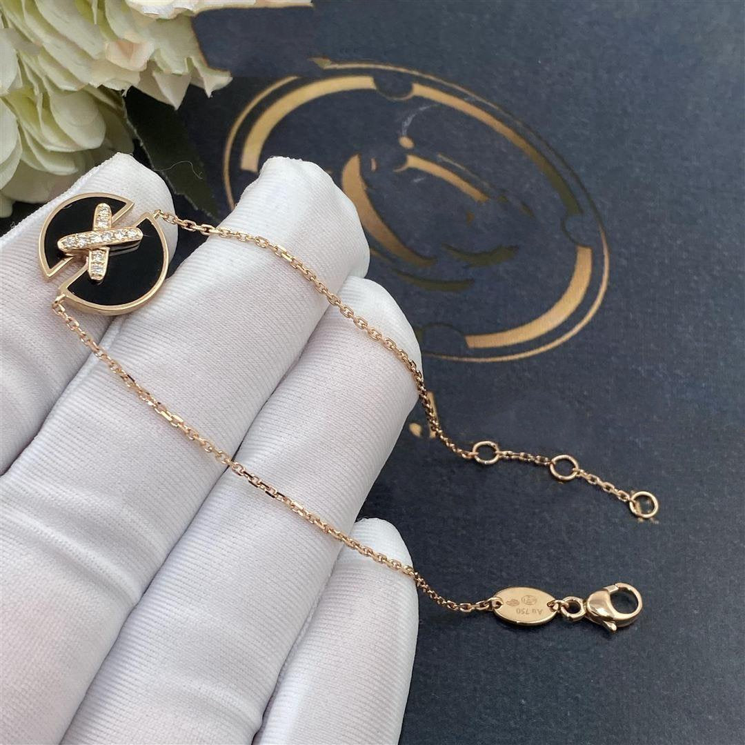[Echo Fine ]JEUX DE BRACELET ONYX PINK GOLD DIAMOND