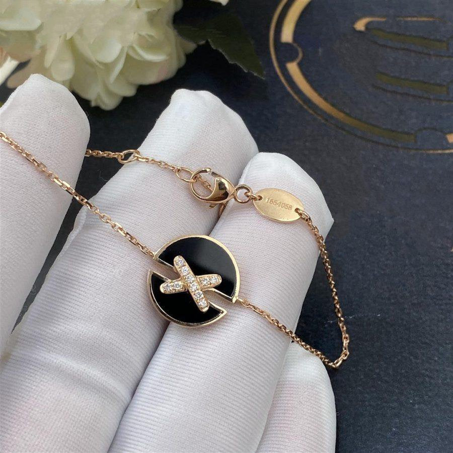 [Echo Fine ]JEUX DE BRACELET ONYX PINK GOLD DIAMOND