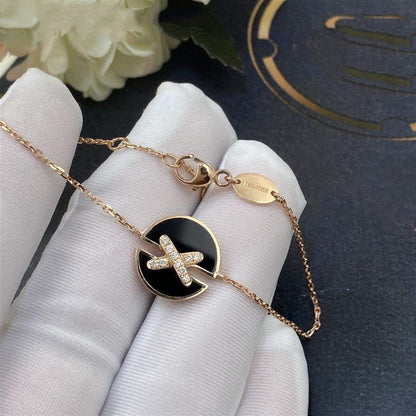 [Echo Fine ]JEUX DE BRACELET ONYX PINK GOLD DIAMOND
