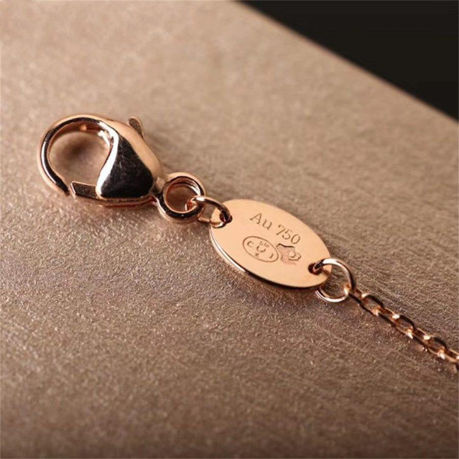 [Echo Fine ]Hollow Design Four-Leaf Clover Flower Shape Ring