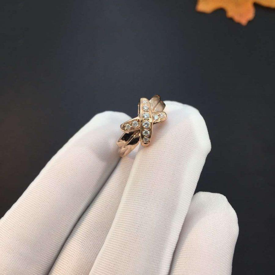 [Echo Fine ]JEUX DE PINK GOLD DIAMOND RING