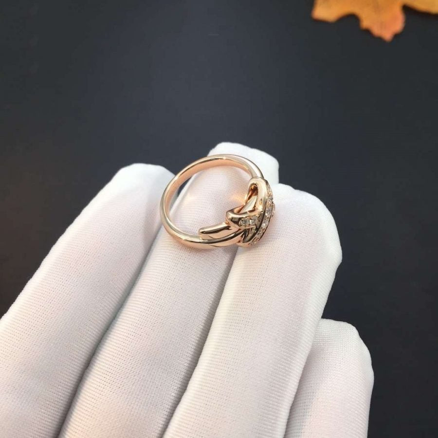 [Echo Fine ]JEUX DE PINK GOLD DIAMOND RING