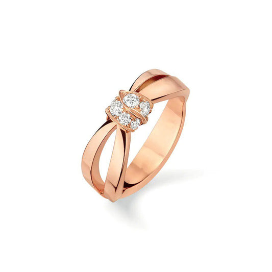 [Echo Fine ]LIENS RING PINK GOLD DIAMOND