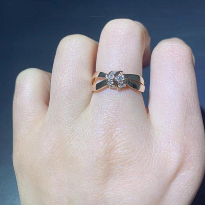 [Echo Fine ]LIENS RING PINK GOLD DIAMOND