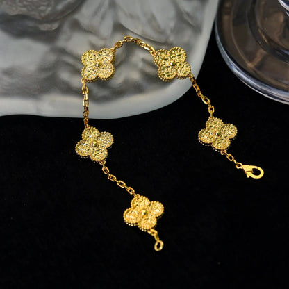 [Echo Fine ]CLOVER 5 MOTIFS BRONZING BRACELET
