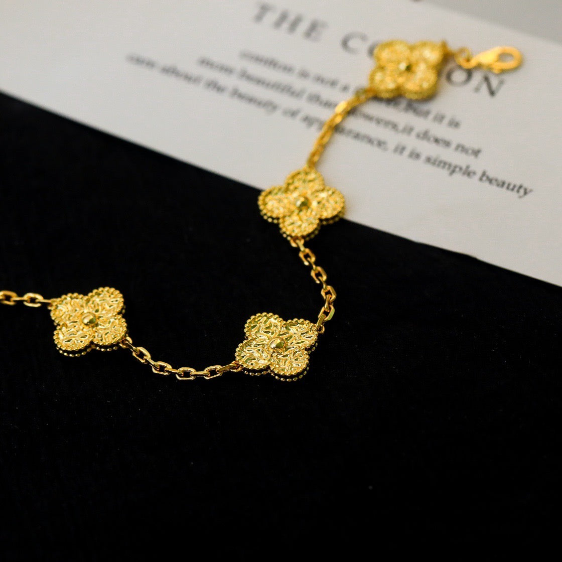 [Echo Fine ]CLOVER 5 MOTIFS BRONZING BRACELET