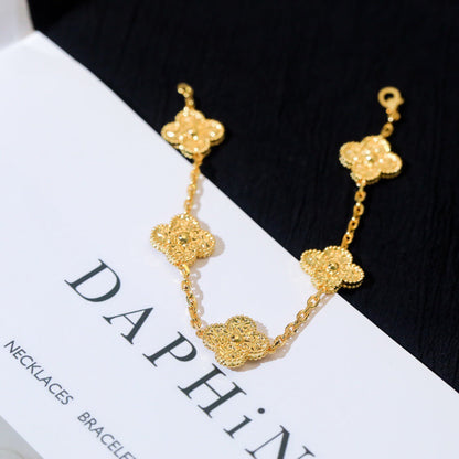 [Echo Fine ]CLOVER 5 MOTIFS BRONZING BRACELET